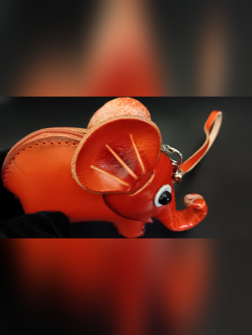 Elephant Leather Wristlet (New) - Picture 5 of 10